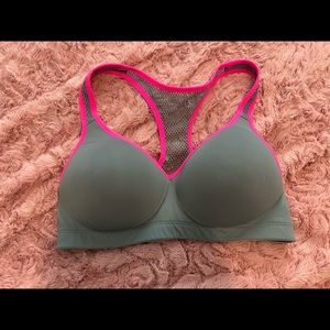 Like need, PINK by Victoria’s Secret sports bra